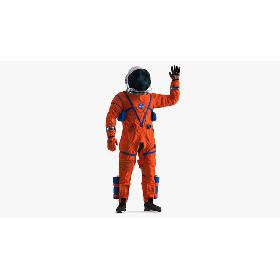 3D模型-Astronaut in ACES Spacesuit Greetings Pose model